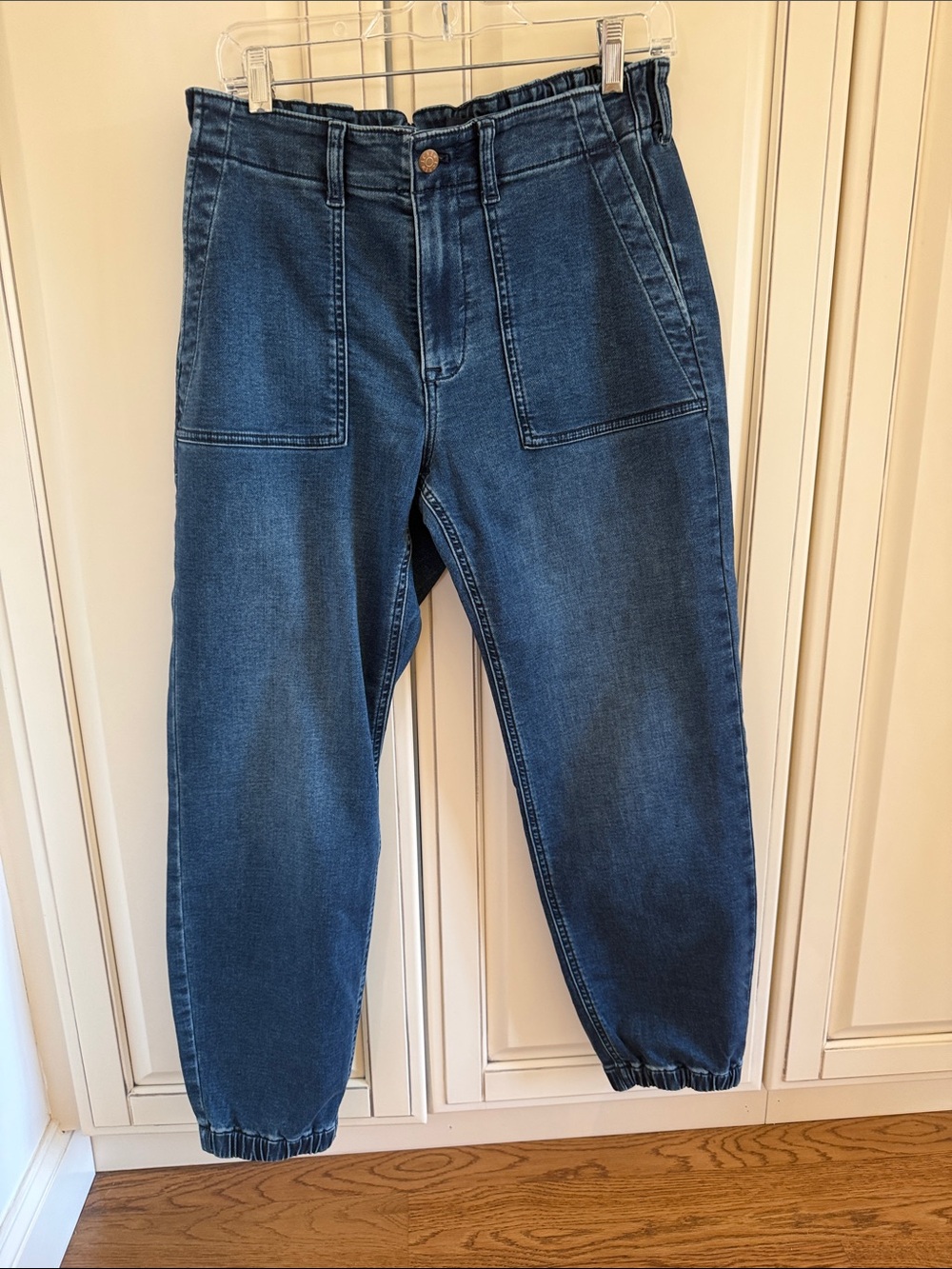 J. Crew women’s Dark Blue Relaxed Denim Jogger Jeans